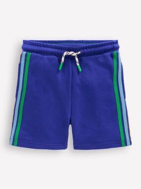 Boden Mini Boden Boys Rainbow Shorts Blue Cotton Drawstring Size 7-8